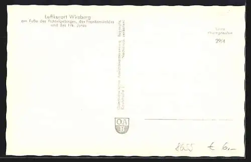 AK Wirsberg /Ofr., Hotel Post mit Strassenpartie und Besuchern