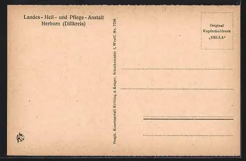 AK Herborn /Dillkreis, Pförtnerhaus mit Haupteinfahrt