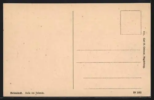 AK Helmstedt, Innenansicht der Aula im Juleum