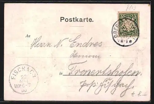 AK Oberammergau, Haus der Mutter Gottes und Totalansicht