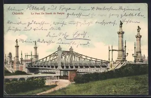 AK Ostende, Le Pont De Smedt de Naeyer