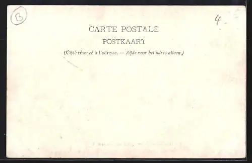 AK Charleroi, Quai de Brabant, Flussansicht mit Booten