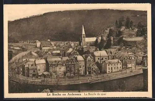 AK La Roche en Ardenne, La Boucle du quai