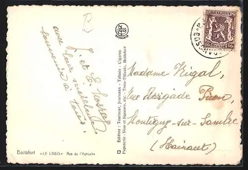 AK Boitsford, Rue de l`Autruche