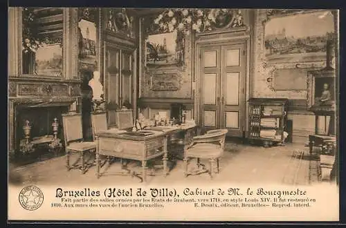AK Bruxelles, Hôtel de Ville, Cabinet de M. le Bourgmestre