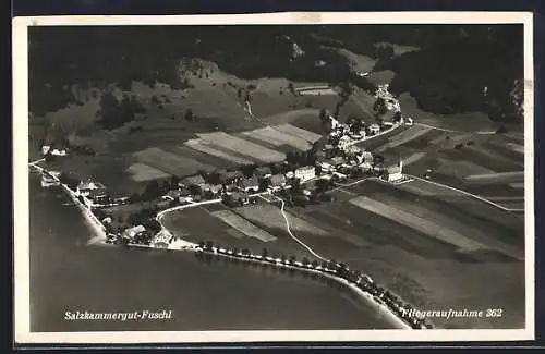 AK Fuschl /Salzkammergut, Gesamtansicht vom Flugzeug aus