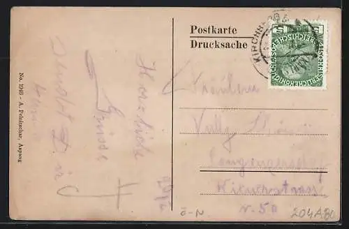 AK St. Corona am Wechsel, Partie an Werner`s Hotel Wien