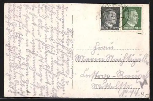 AK Mödling, Rathaus und Brunnen