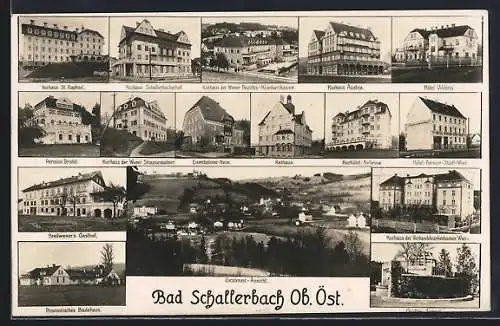 AK Bad Schallerbach, Kurhaus der Wiener Strassenbahner, Hauptanstalt f. Angestelltenversicherung