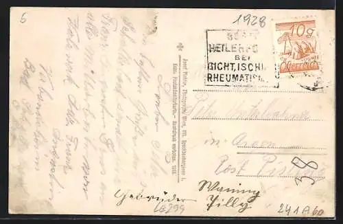 AK Bad Schallerbach, Kurhaus der Wiener Strassenbahner, Hauptanstalt f. Angestelltenversicherung