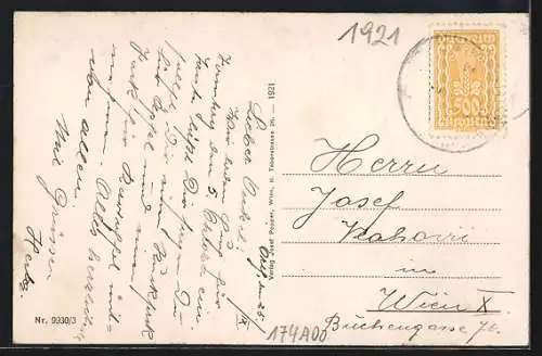 AK Orth a. d. Donau, Kirche, Platzansicht mit Brunnen, Donaupartie