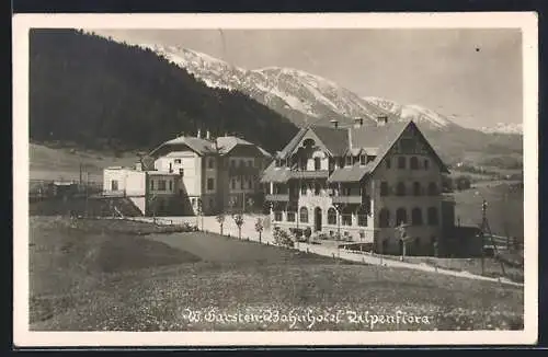 AK W. Garsten, Bahnhotel Alpenflora