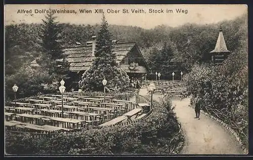 AK Wien, Ober St. Veith, Stock im Weg, Restaurant Alfred Doll`s Weinhaus