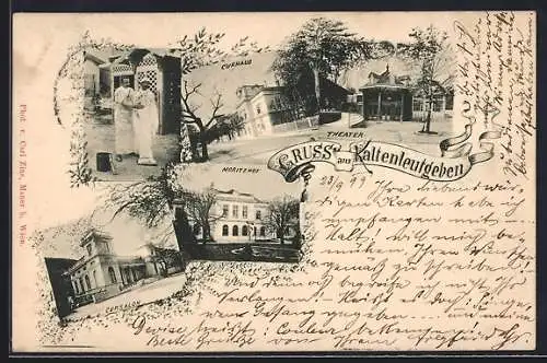AK Kaltenleutgeben, Moritzhof, Curhaus, Theater