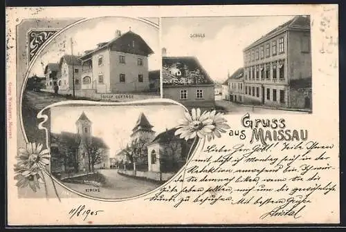 AK Maissau, Schule, Kirche, Gilly Cottage