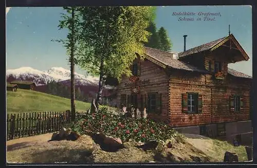 AK Schwaz, Gasthaus Rodelhütte Grafenast