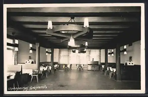 AK Schwaz /Tirol, Alpen-Gasthof Grafenast, Innenansicht