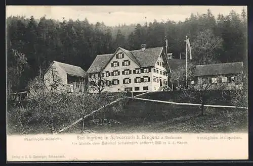 AK Schwarzach b. Bregenz, Heilquellen Bad Ingrüne am Waldrand