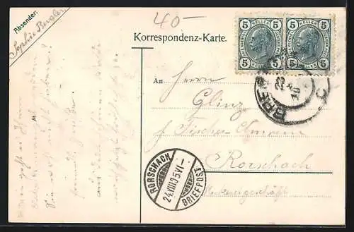 AK Schwarzach b. Bregenz, Heilquellen Bad Ingrüne am Waldrand