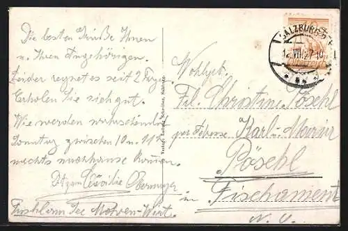 AK Fuschl am See, Freiherr Mayr von Melnhof`sche Oberförsterei mit Felbing