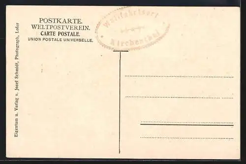 AK St. Martin bei Lofer, Gasthaus Kirchenthal, Besitzungen d. J. u. A. Egger