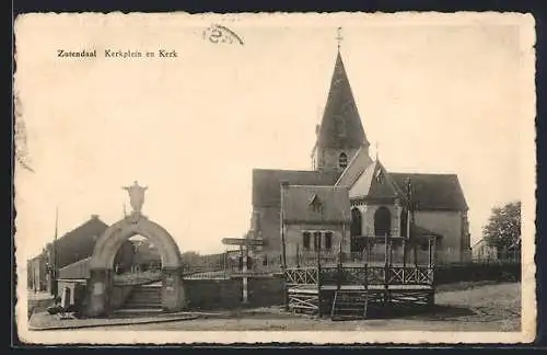 AK Zutendaal, Kerkplein en Kerk