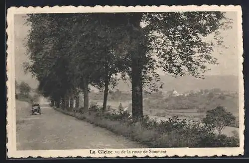 AK La Gleize, Vu de la route de Stoumont