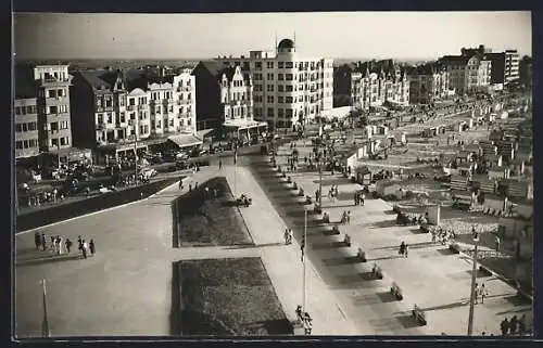 AK Knokke, Albert Plage, Plage et digue de mer, Strand en Zeedijk