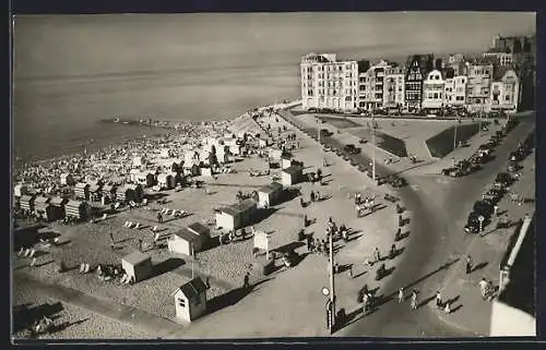 AK Knokke, Albert Plage, Plage et digue de mer, Strand en Zeedijk