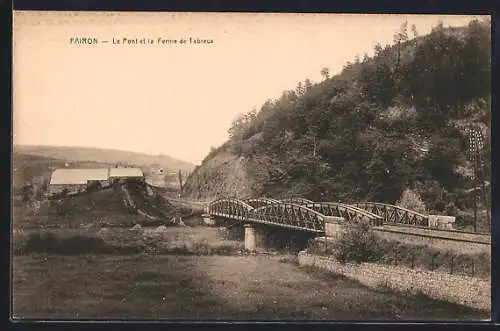 AK Fairon, Le Pont et la Ferme de Tabreux