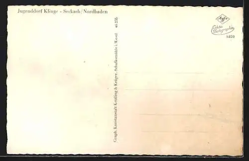 AK Klinge /Seckach, Jugenddorf St. Raphael, Innenansicht