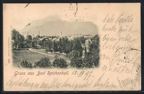 AK Bad Reichenhall, Teilansicht des Ortes