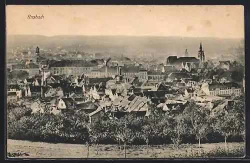 AK Ansbach / Bayern, Totalansicht