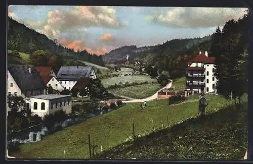 AK Simmelsdorf, Häuser am Stadtrand