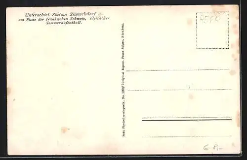 AK Simmelsdorf, Häuser am Stadtrand