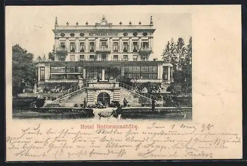 AK Berg am Starnberger See, Hotel Rottmannshöhe