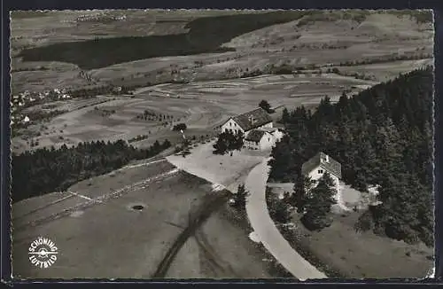 AK Klippeneck, Höhengaststätte, Fliegeraufnahme