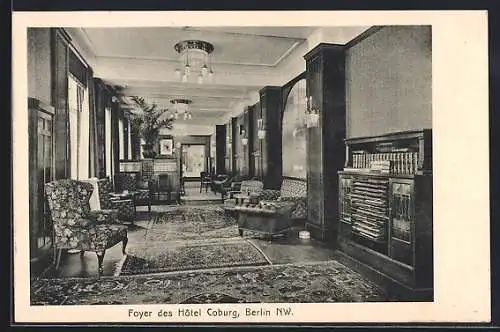 AK Berlin, Hotel Coburg, Foyer, Georgenstrasse