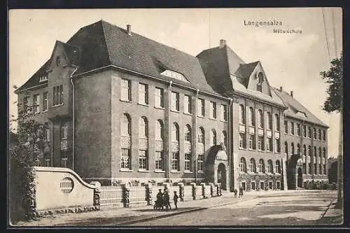 AK Langensalza, Partie an der Mittelschule