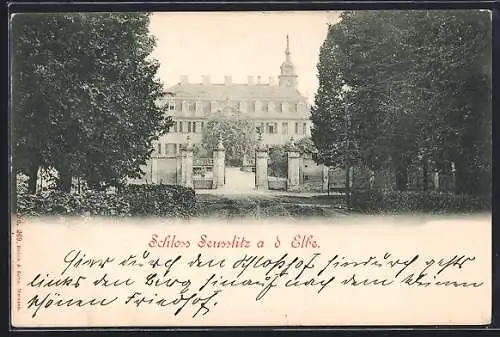 AK Seusslitz a. d. Elbe, Blick auf das Schloss