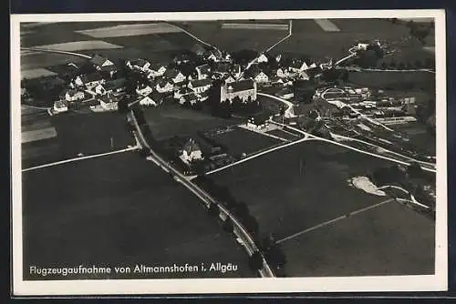 AK Altmannshofen i. Allgäu, Ortsansicht vom Flugzeug aus