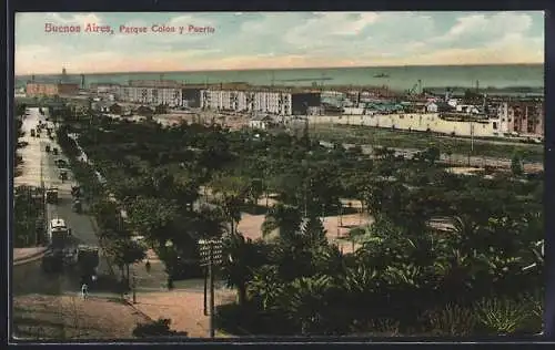 AK Buenos Aires, Parque Colon y Puerto, Hafen