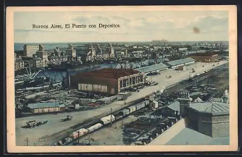 AK Buenos Aires, El Puerto con Depositos, Hafen
