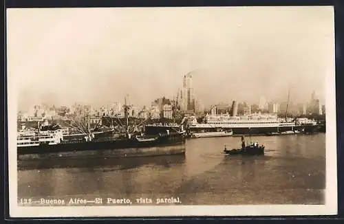 AK Buenos Aires, El Puerto, Vista parcial, Hafen