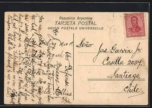 AK Buenos Aires, Boca, Segelboote im Hafen