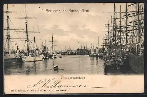 AK Buenos Aires, Vista del Riachuelo, Hafen