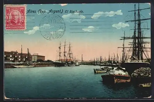 AK Buenos Aires, El Riachuelo, Hafen