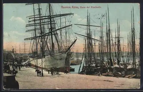 AK Buenos Aires, Boca del Riachuelo, Hafen