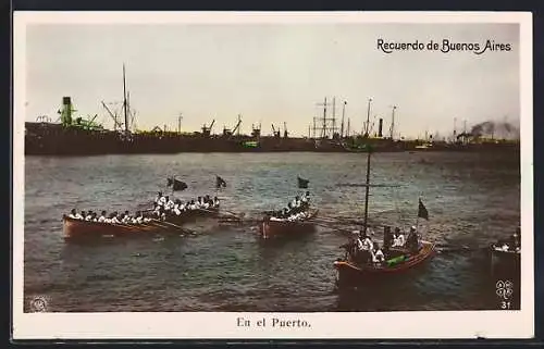 AK Buenos Aires, En el Puerto, Hafen