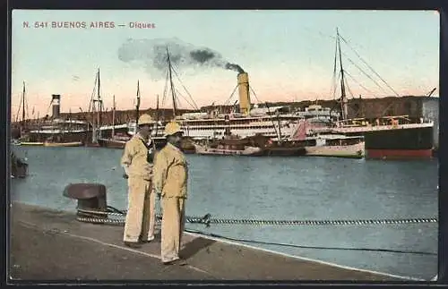 AK Buenos Aires, Diques, Hafen